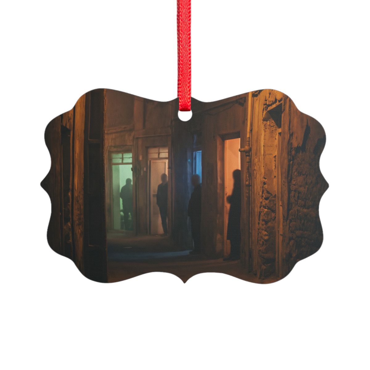Acrylic Ornament - Shadowed Alleyway Mystery Art Print |...