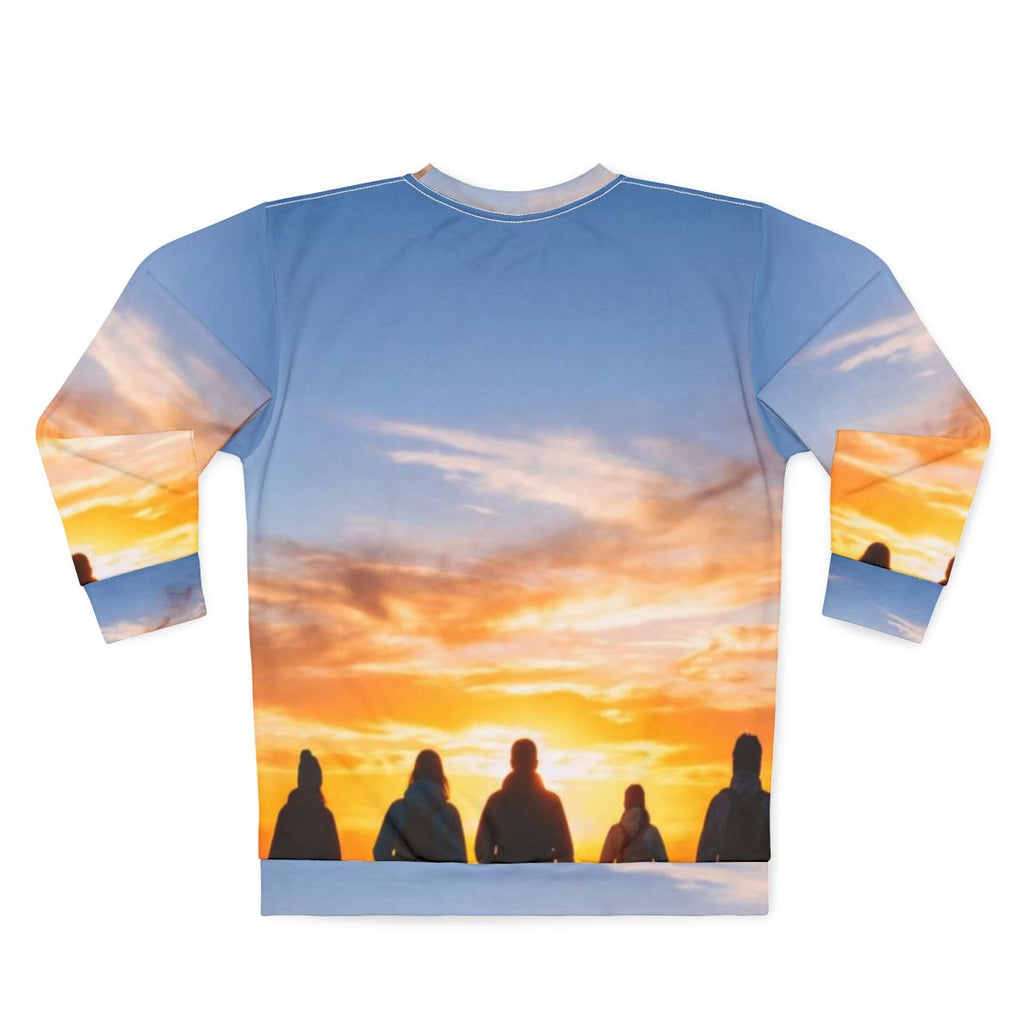 Men's Sweatshirt - Sunset Mountain Ridge | Echovira Gallery