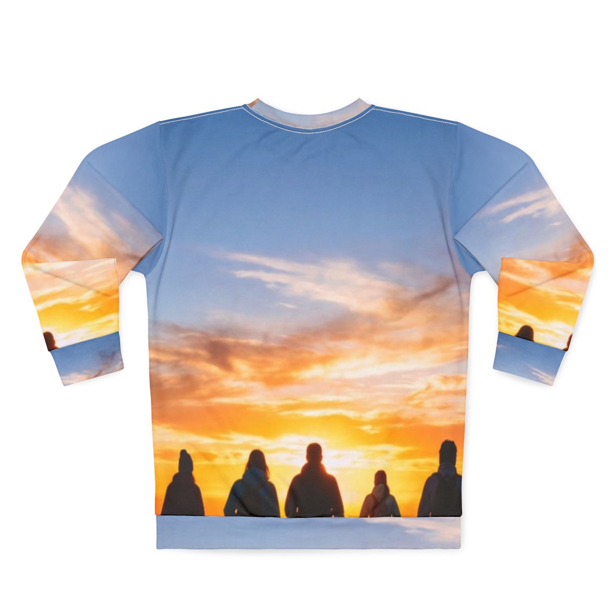 Men's Sweatshirt - Sunset Mountain Ridge | Echovira Gallery