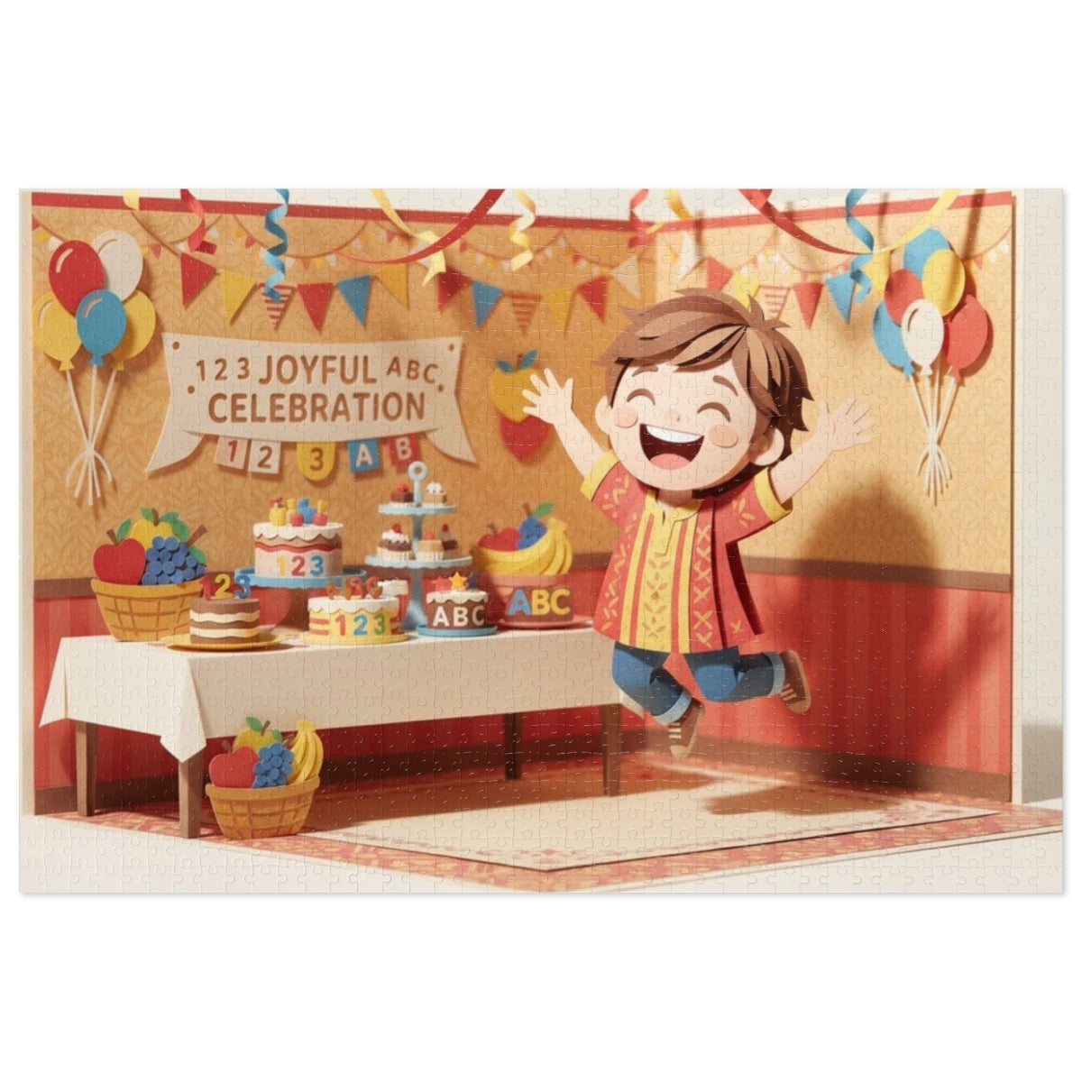Jigsaw Puzzle with Tin - Joyful ABC Party (30, 110, 252... |...