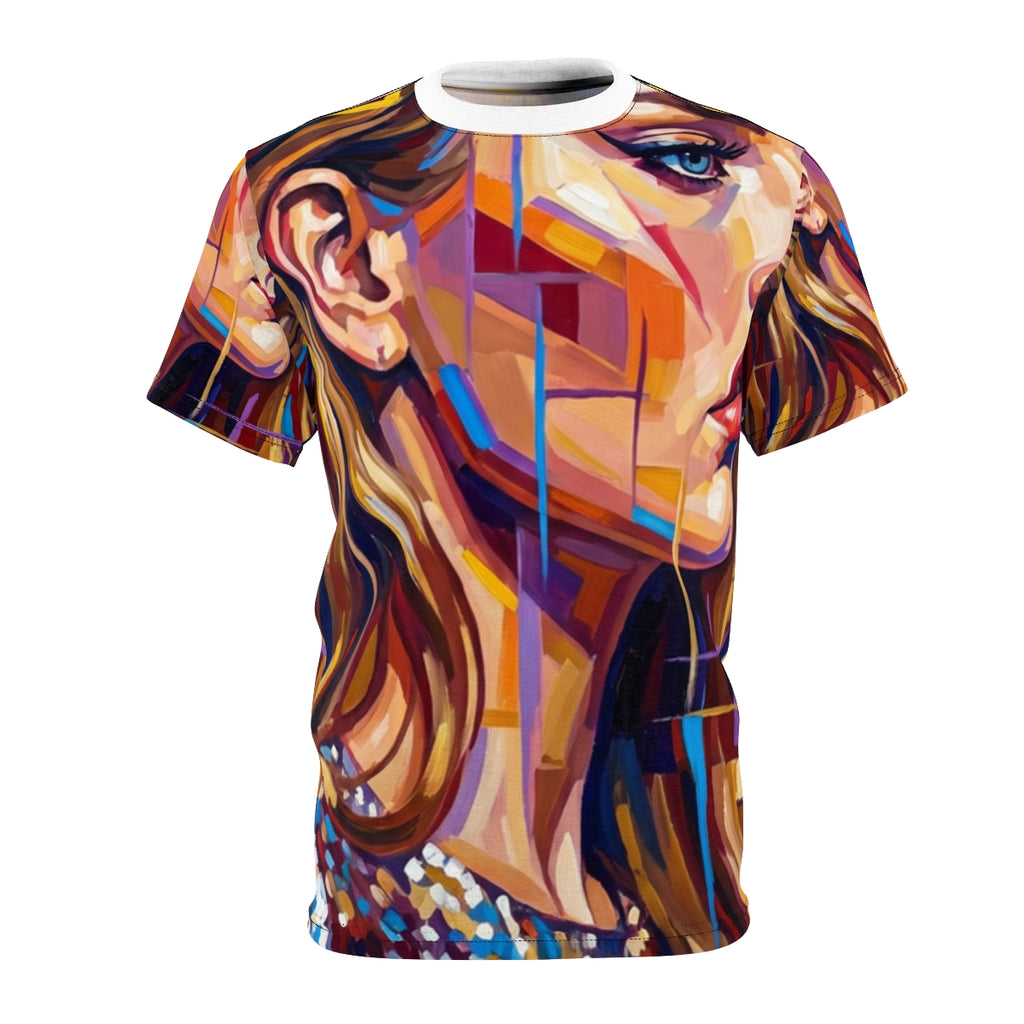 Unisex Cut & Sew Tee - Shattered Elegance | Echovira Gallery
