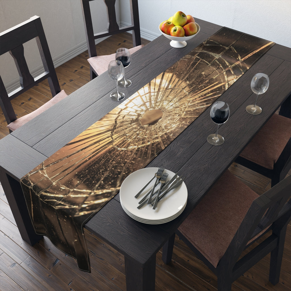 Table Runner - Cinematic Amber Glow