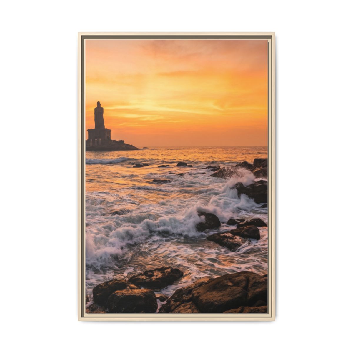 Framed Matte Canvas - Majestic Golden Coast