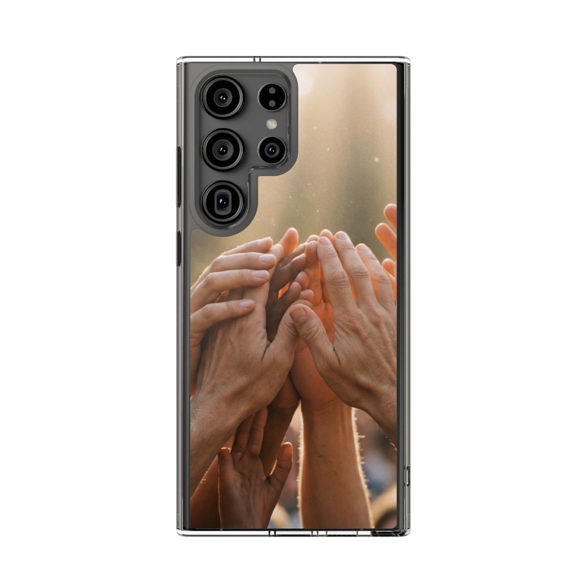 Clear Impact-Resistant Cases - Golden Rays of Unity Wall Art...