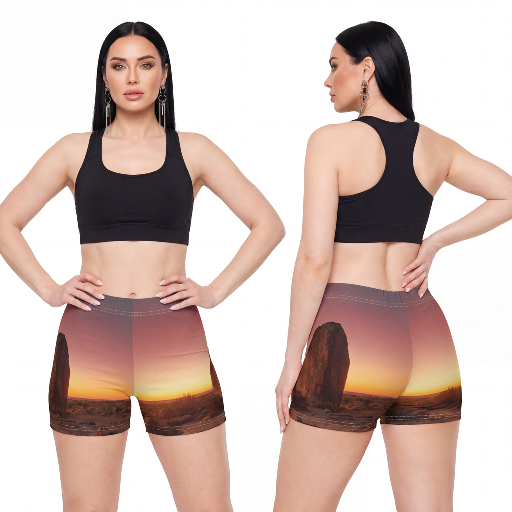 Women's Shorts - Desert Sunset Casual | Echovira Gallery