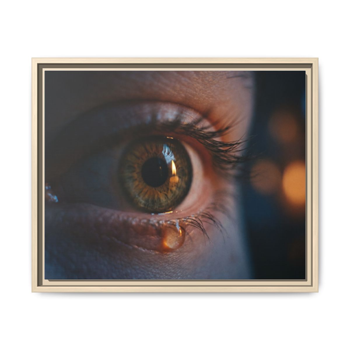 Framed Matte Canvas - Mystic Eye — Natural / 1.25"