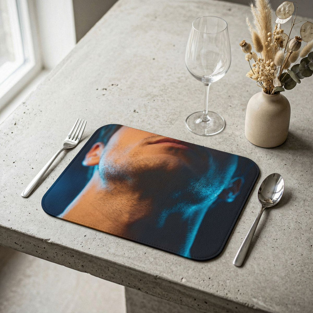 Leather Placemat - Neon Noir Dining