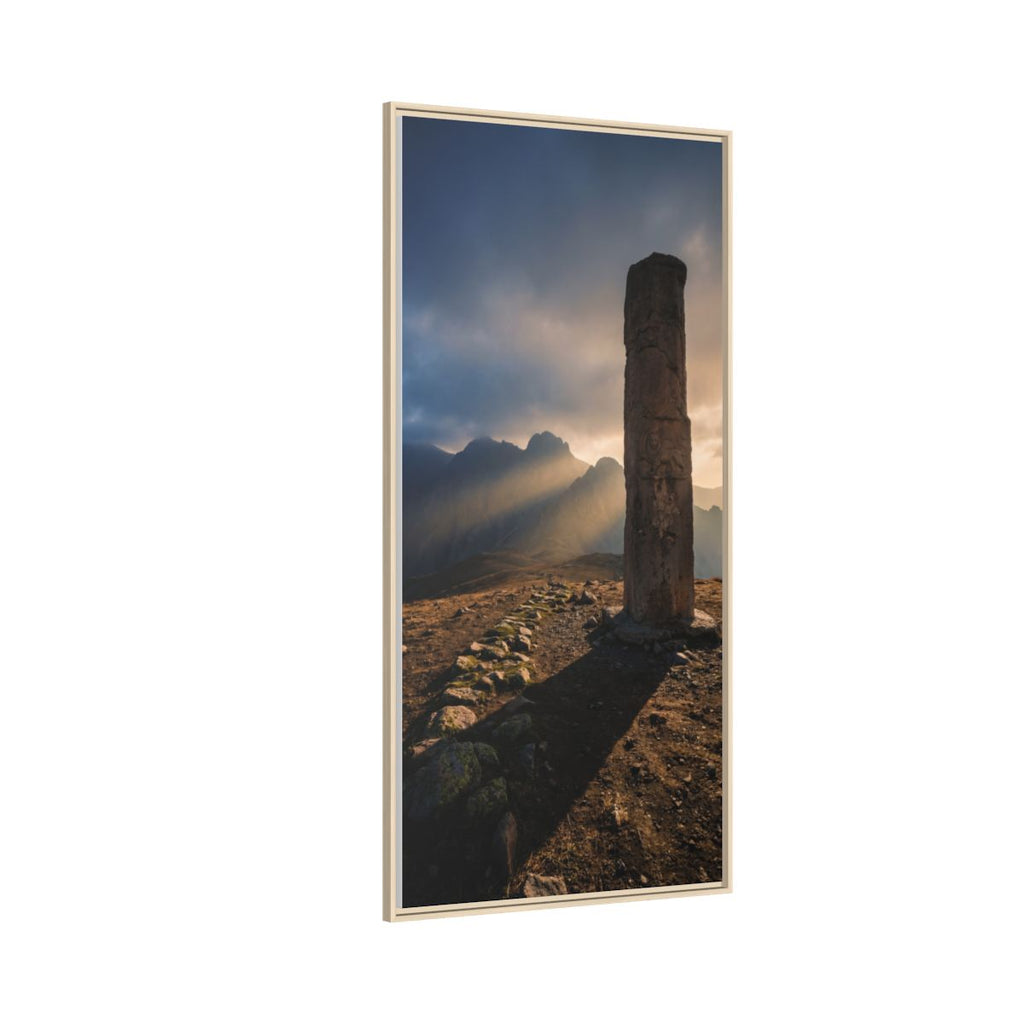 Framed Matte Canvas - Sun Peak