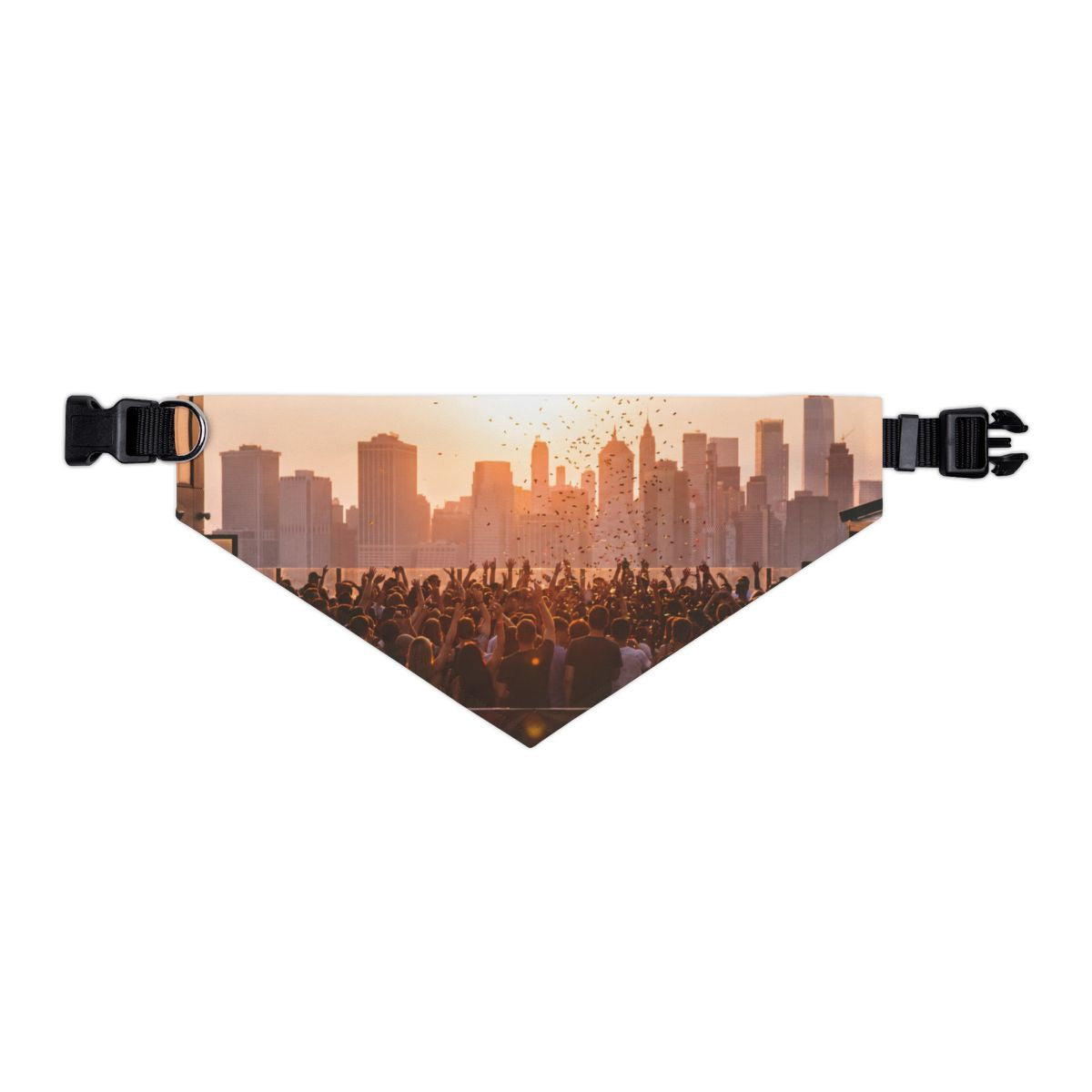Pet Bandana Collar - City Lights | Echovira Gallery