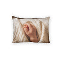 Cotton Pillow Sham - Tender Newborn Hand in Soft Muslin... |...