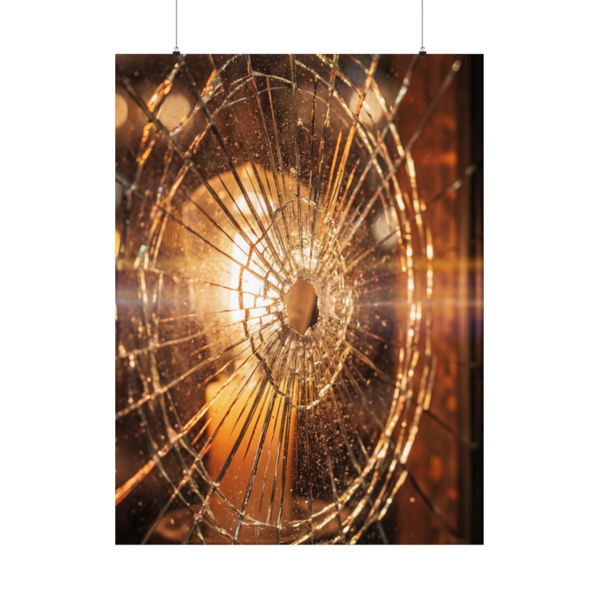 Matte Vertical Posters - Shattered Radiance Glass Art (8×10...