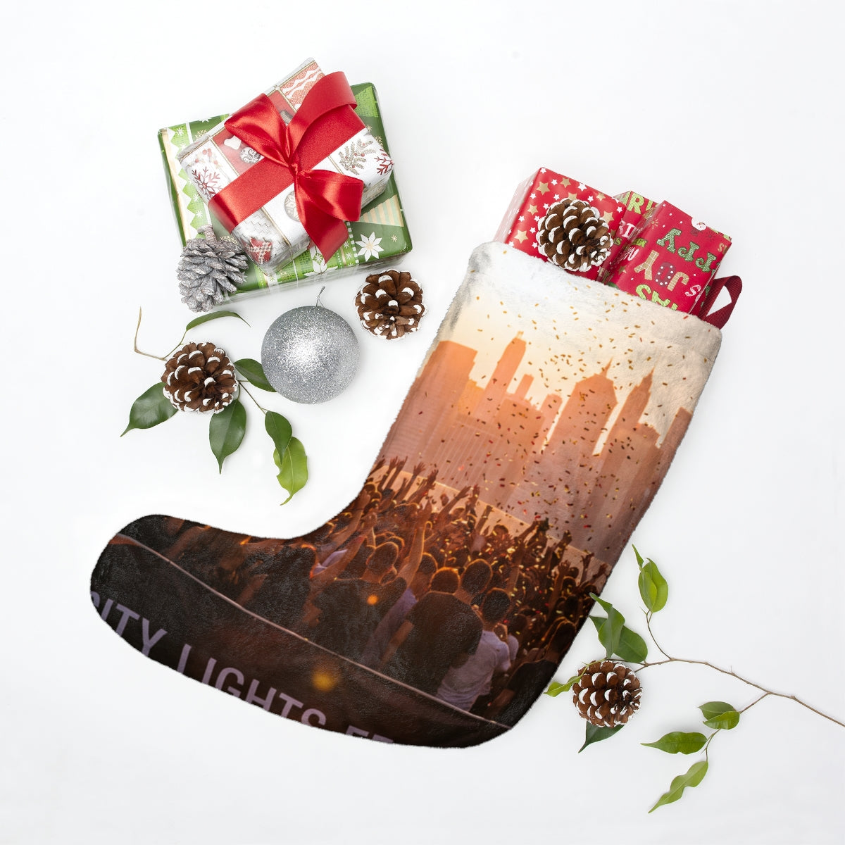 Christmas Stocking - City Lights Festival | Echovira Gallery