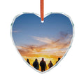 Crystal Glass Ornament - Golden Hour Sunset Hike - Mystic......