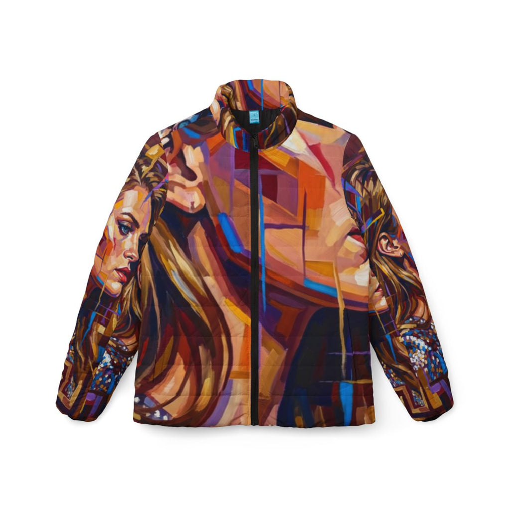 Women's Puffer Jacket - Shattered Elegance | Echovira...