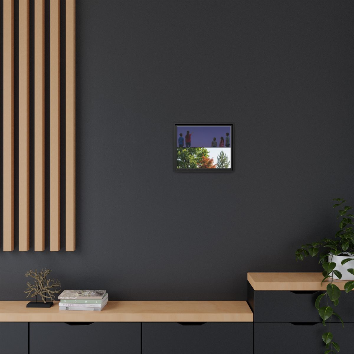 Framed Matte Canvas - Wilderness Gallery — Black / 1.25"