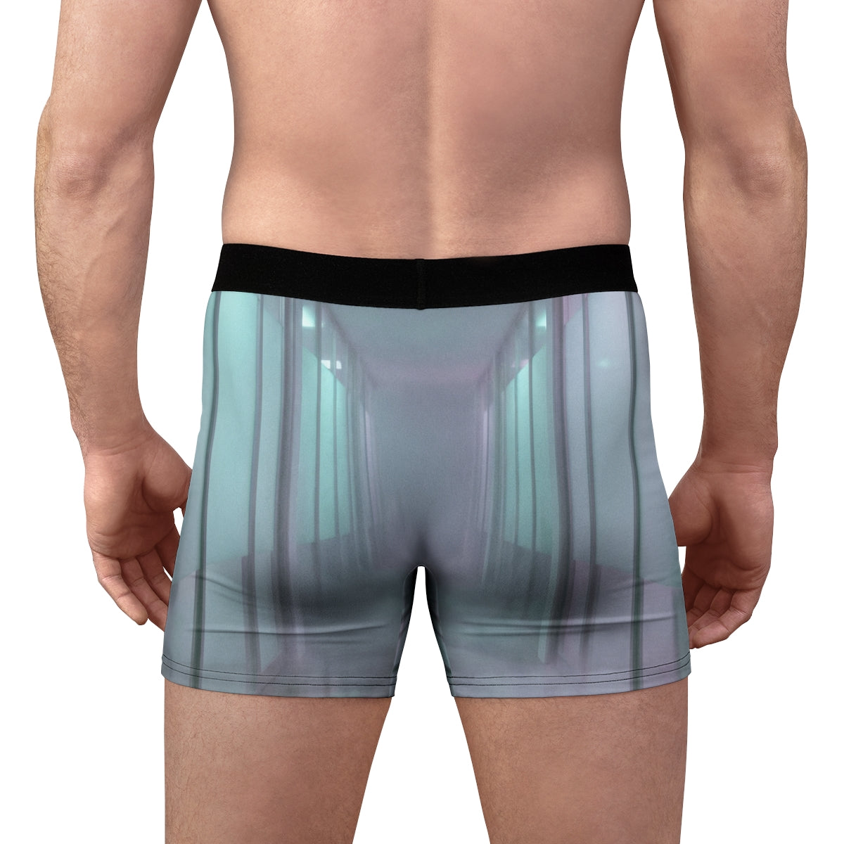 Men's Boxer Briefs - Liminal Corridor Fog Art Print |...