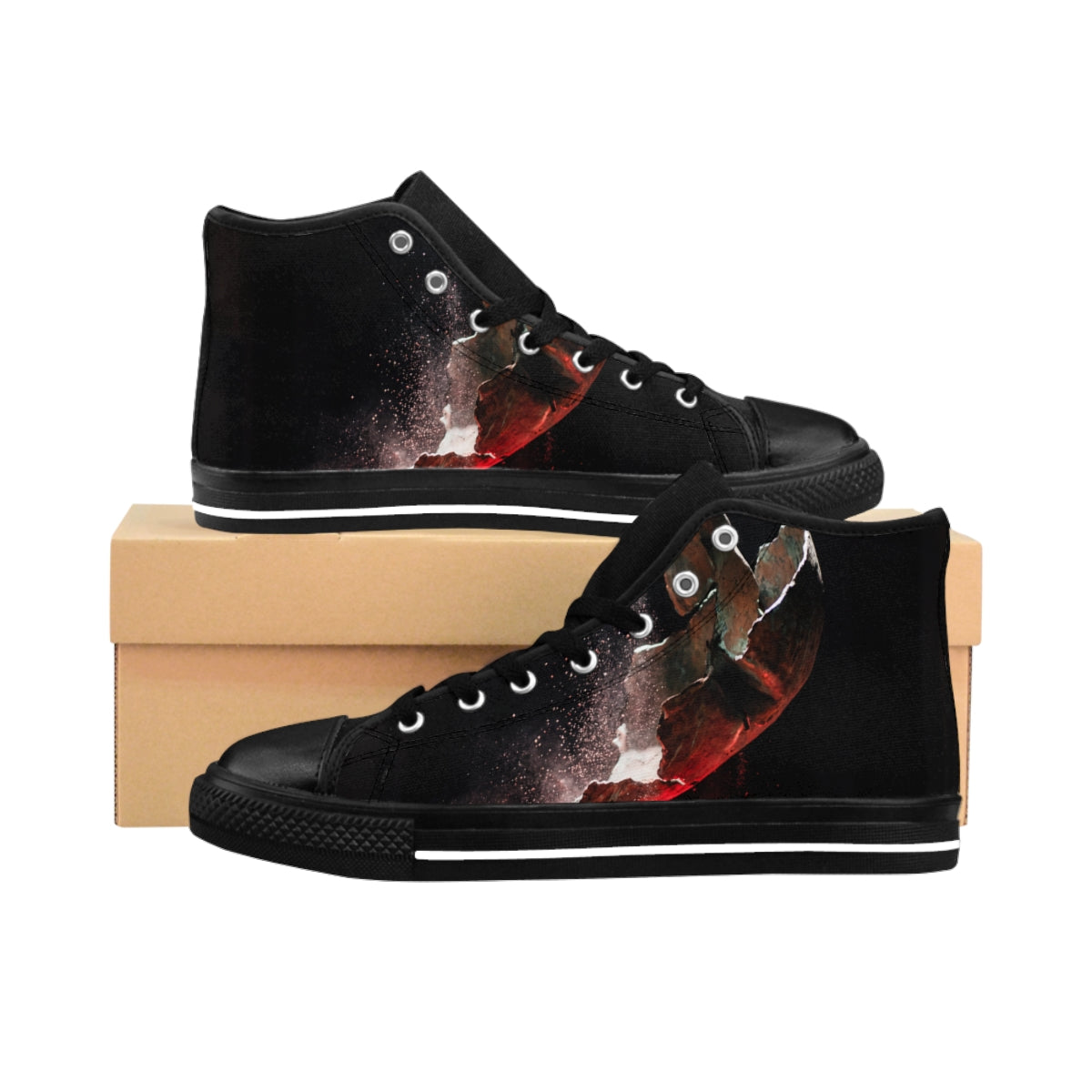 Women's Classic Sneakers Shattered Stone Art