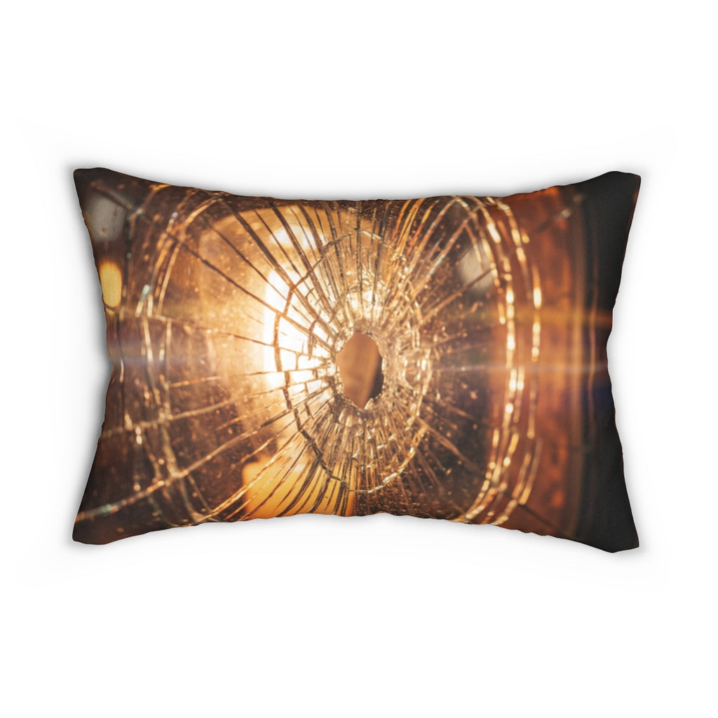 Spun Polyester Lumbar Pillow - Shattered Light