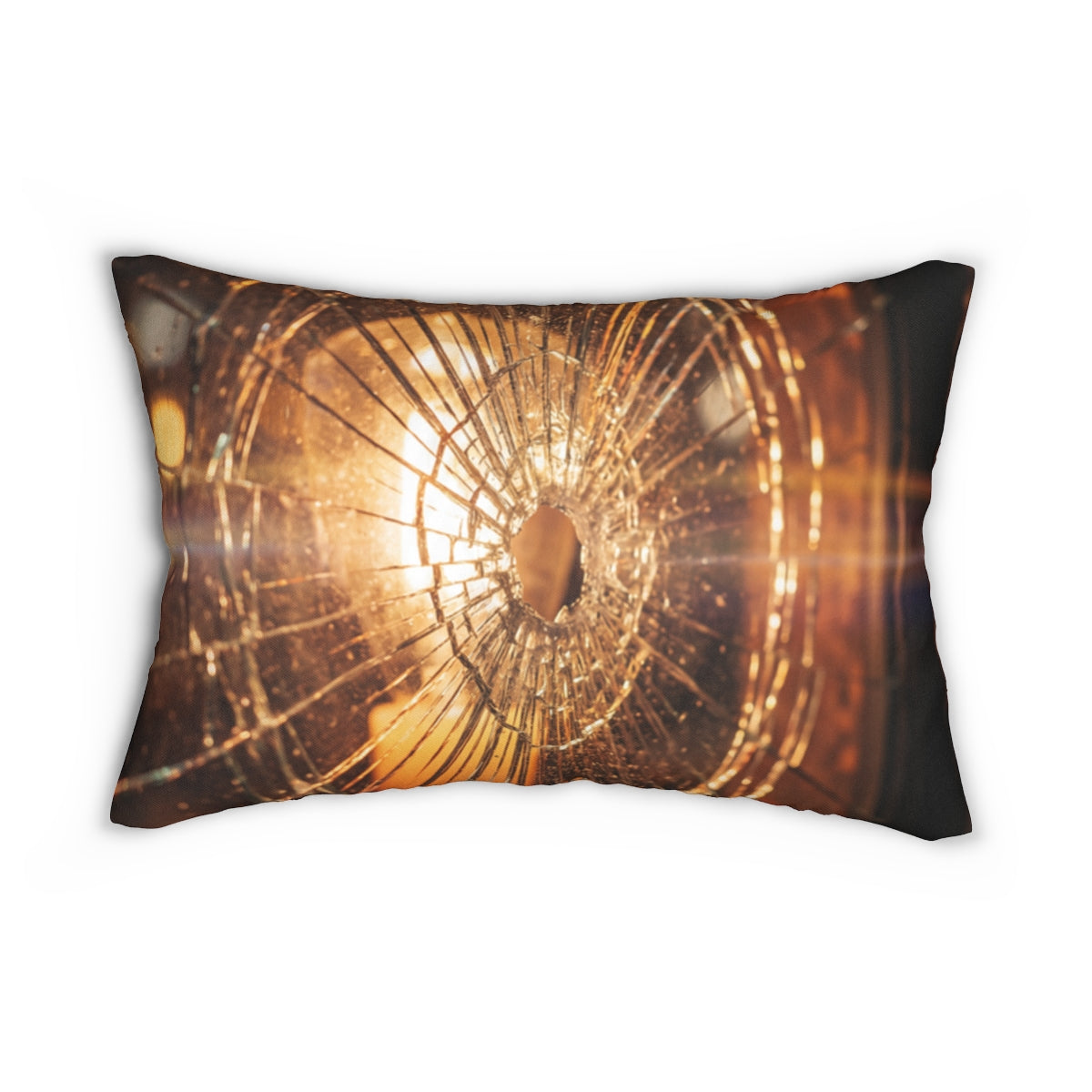 Spun Polyester Lumbar Pillow - Shattered Light