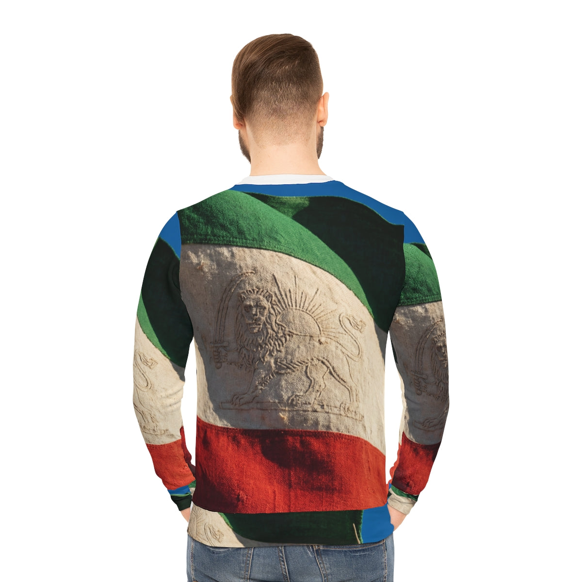 Men's Lightweight Sweatshirt - Vintage Persian Lion and Sun...