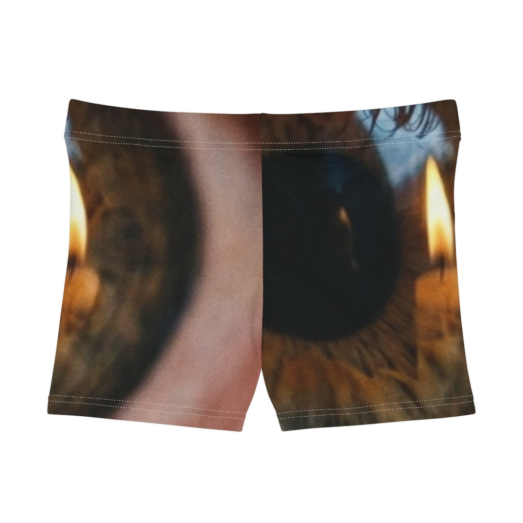 Women's Shorts - Amber Iris Reflection Fine Art Print |...