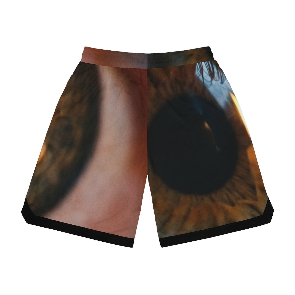 Men's Basketball Rib Shorts - Amber Iris Reflection Fine Art...