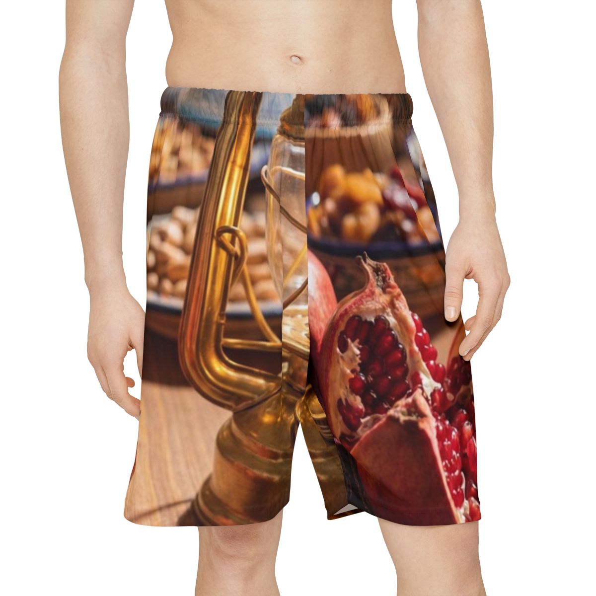 Men's Sports Shorts - Amber Feast Design | Echovira Gallery