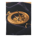 Vintage Brass Sundial Compass Baby Blanket