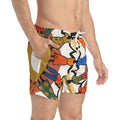 Swim Trunks - Unity Mandala Folk Art | Echovira Gallery