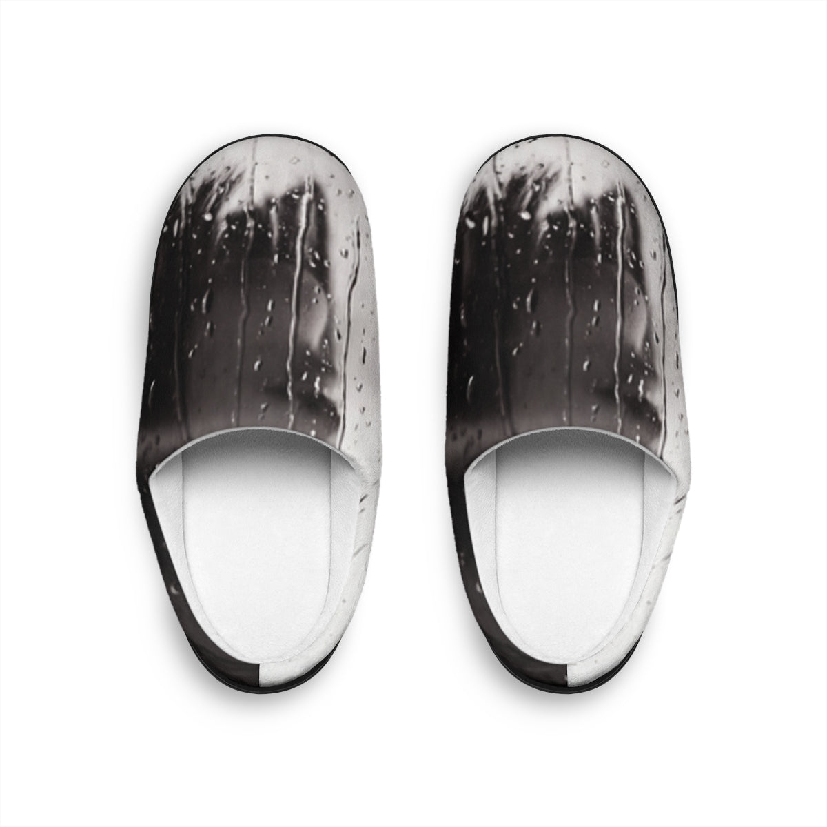 Women's Indoor Slippers Rainy Window Art