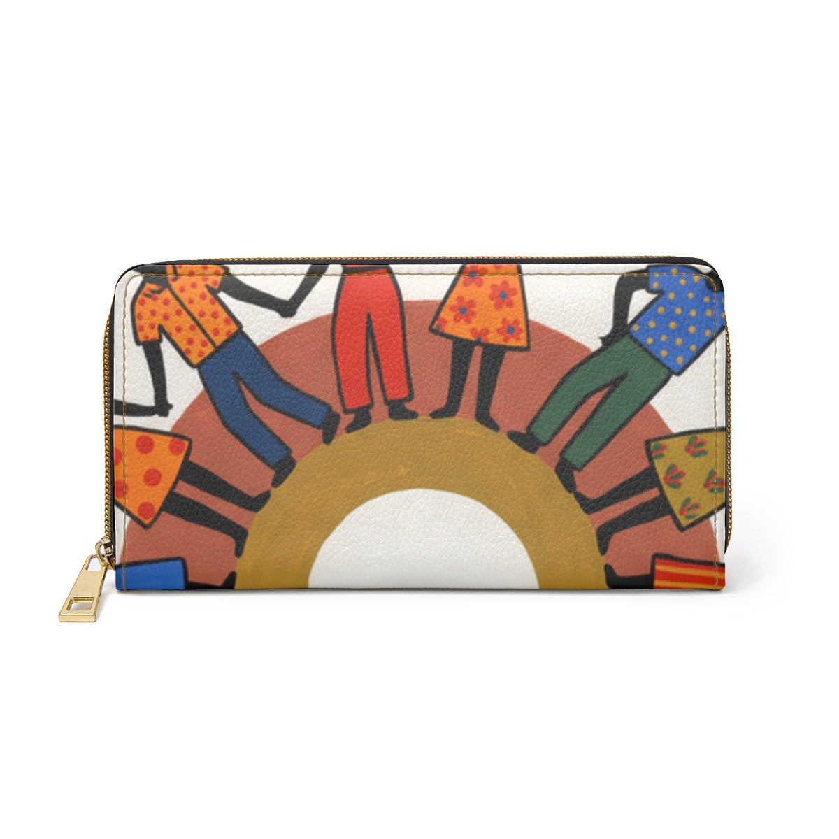 Zipper Wallet - Unity Mandala Folk Art | Echovira Gallery