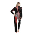 Women's Satin Pajamas with Rainy Lovers Art