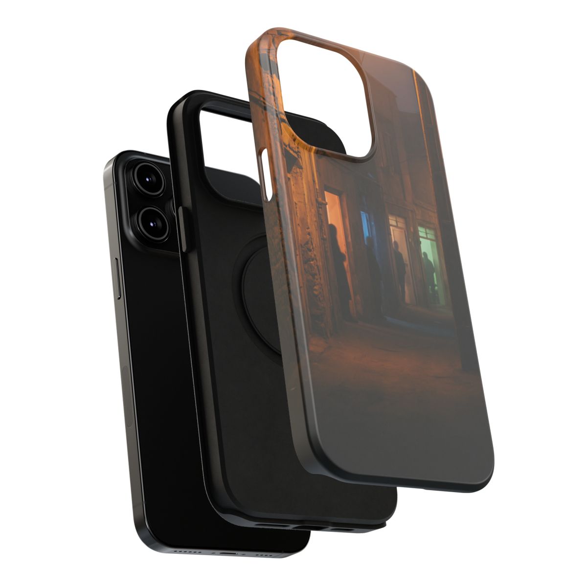Impact-Resistant Apple iPhone Cases - Shadows of the City | iPhone 17 Pro Max, 17 Pro, 17 Air & More