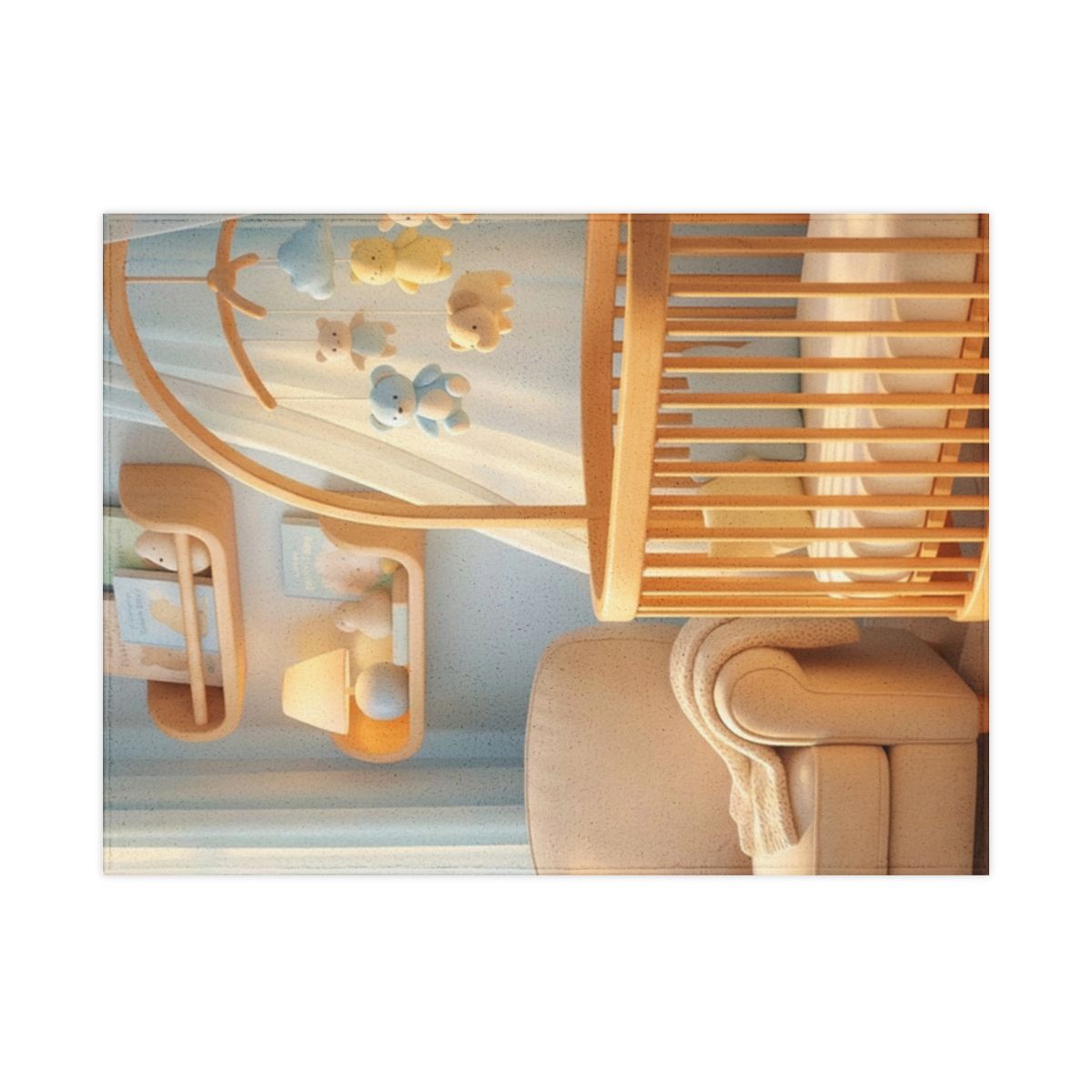 Toddler Blanket - Dreamy Serene Nursery Art | Echovira...
