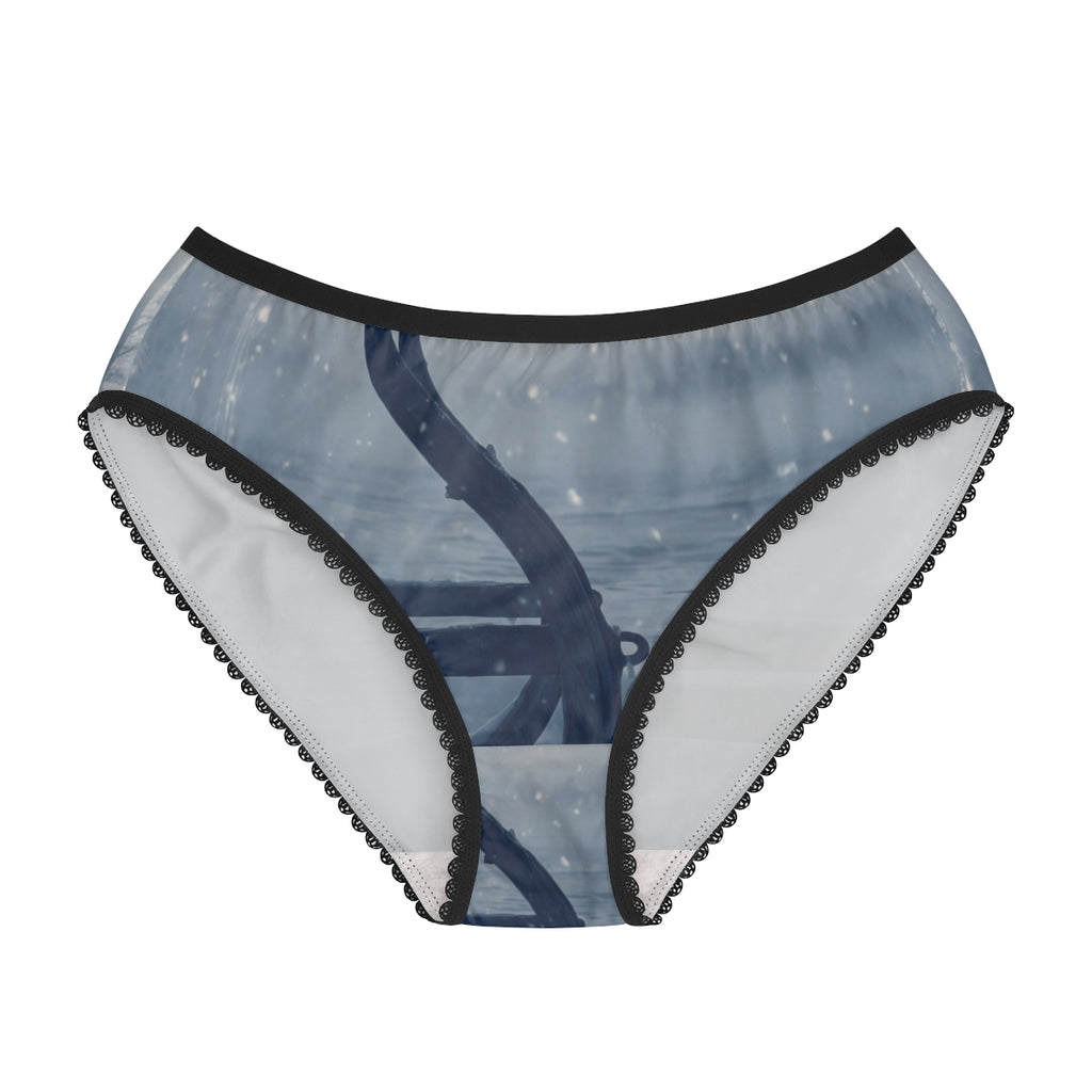 Women's Briefs Winter Sled Cyanotype Art