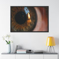 Framed Posters - Amber Iris Reflection Fine Art Print —... |...
