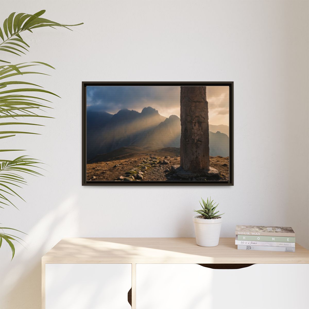 Matte Canvas, Framed - Mystic Monolith Ancient Persian... |...