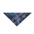 Crimson Tether Abstract Expressionist Pet Bandana