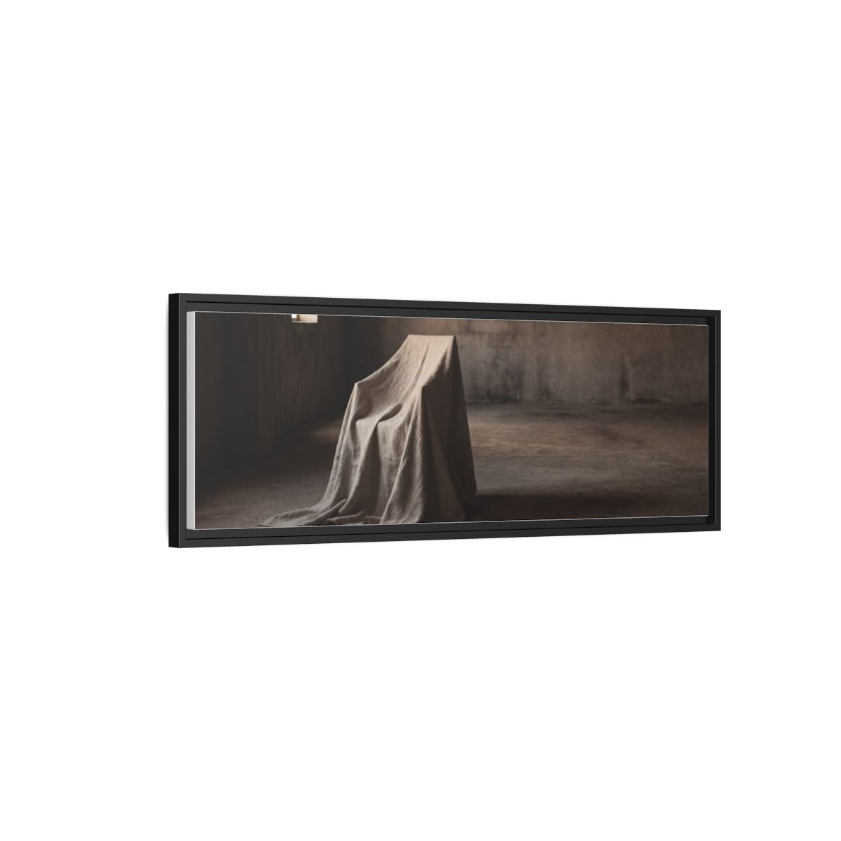 Framed Matte Canvas - Wabi-Sabi Silhouette Art — Black / 1.25"