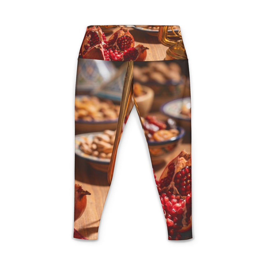 Women's Yoga Pants - Amber Harvest Glow | Echovira Gallery