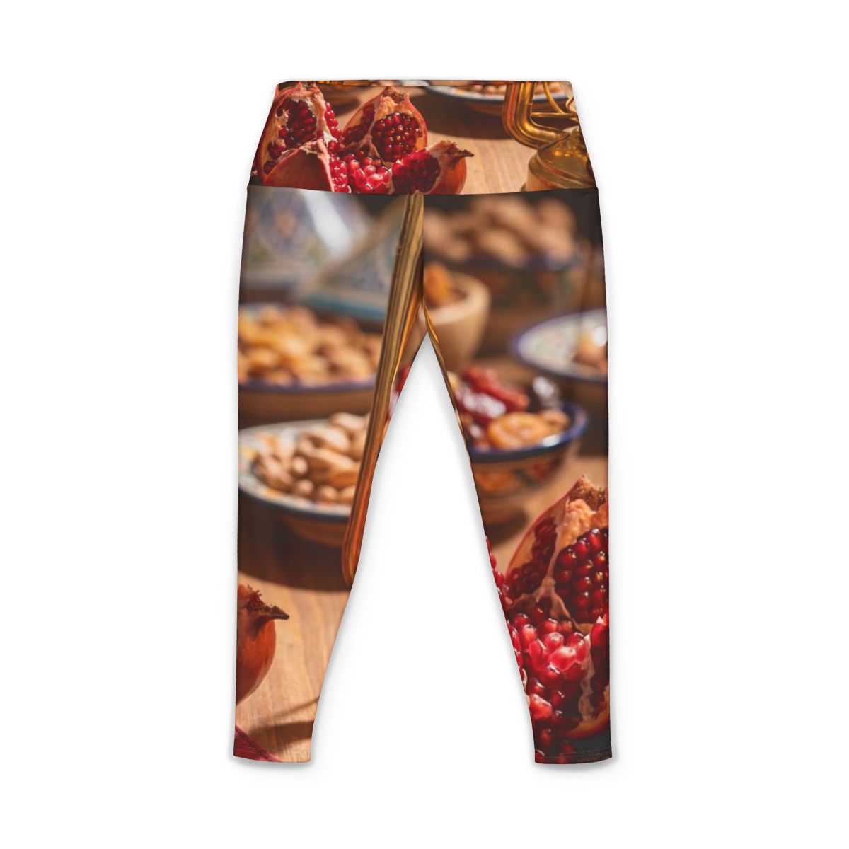 Women's Yoga Pants - Amber Harvest Glow | Echovira Gallery
