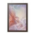 Framed Vertical Poster - Ethereal Silk Flow Pastel... |...