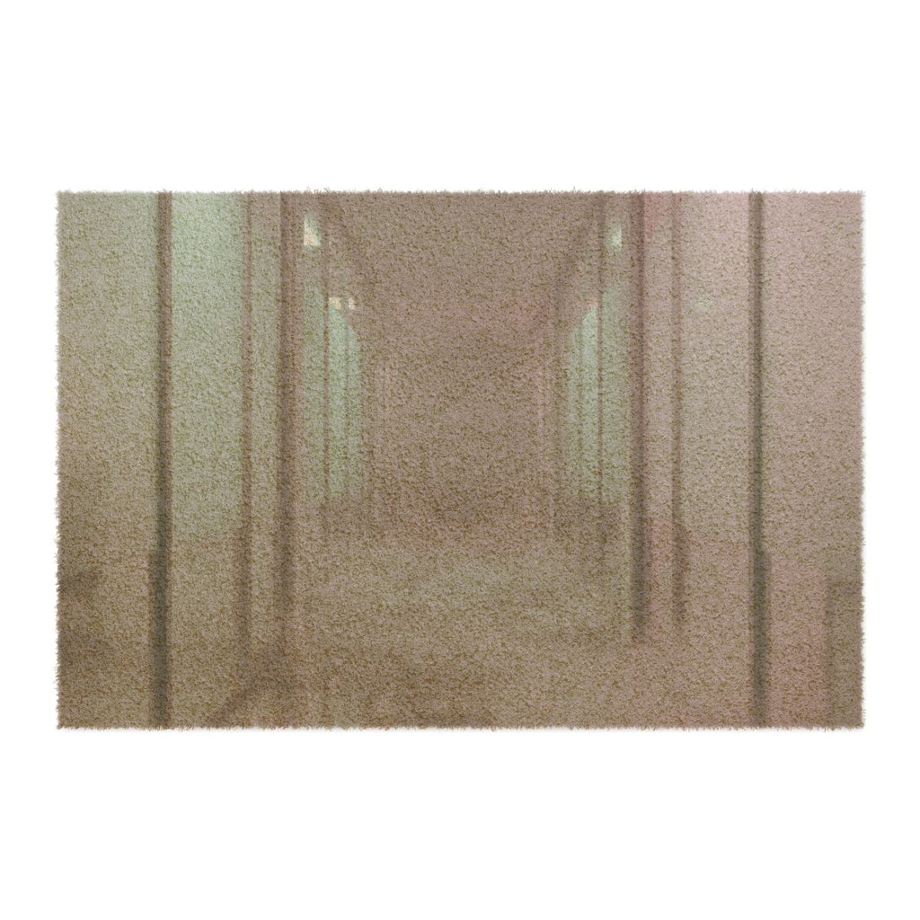 Doormat - Liminal Corridor Fog Art Print | Echovira Gallery