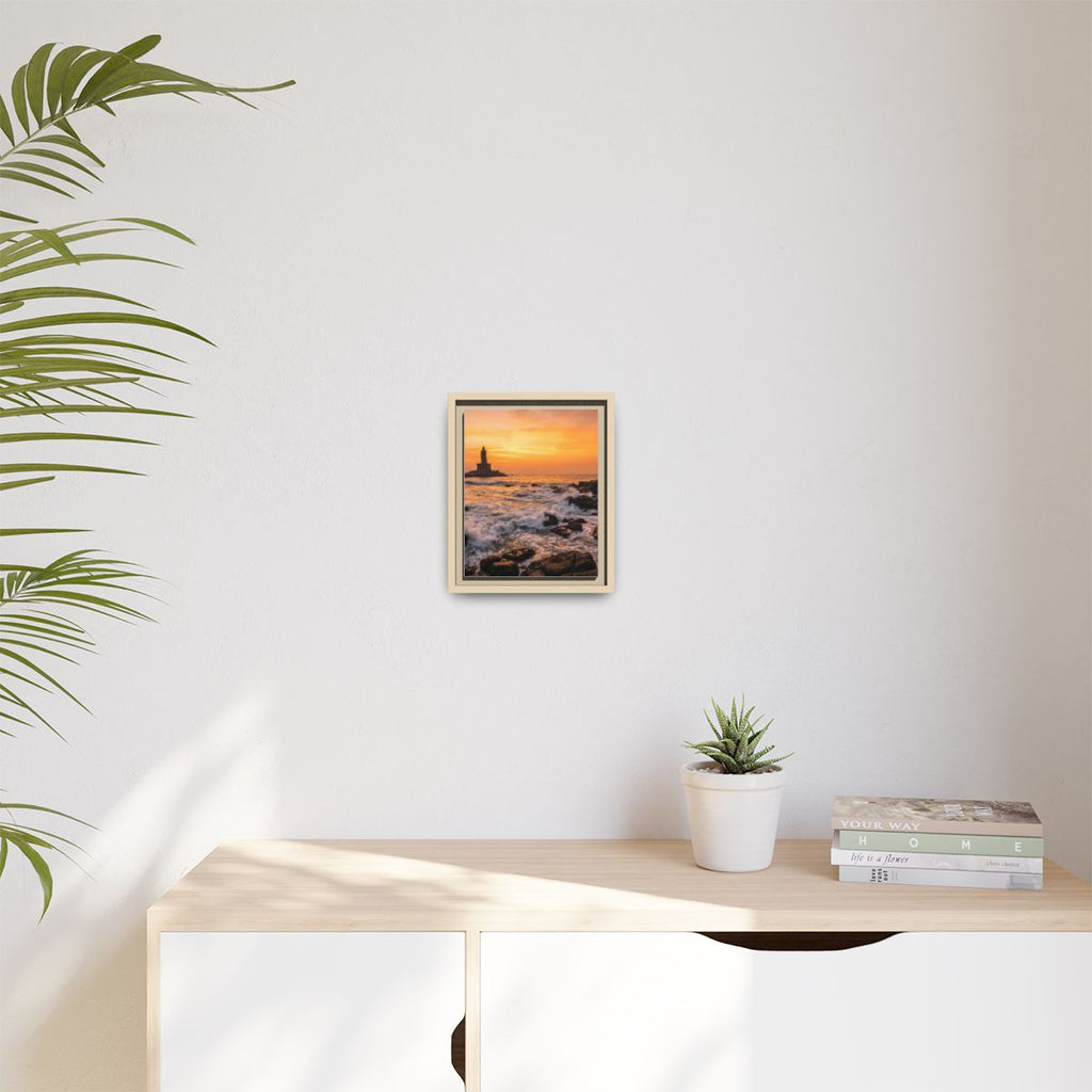 Framed Matte Canvas - Majestic Golden Coast
