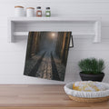 Tea Towels - Moody Cobblestone Alley | Echovira Gallery