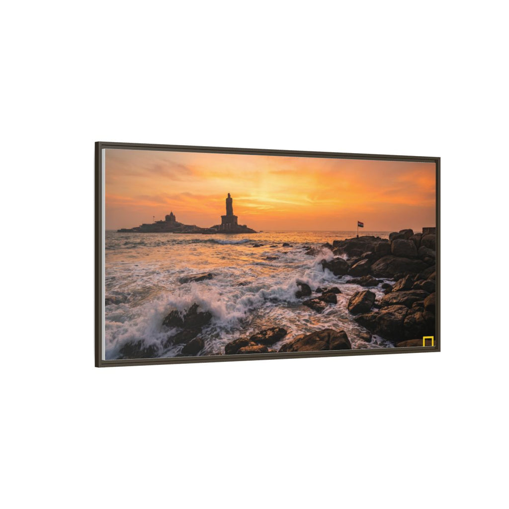 Framed Matte Canvas - Majestic Golden Coast