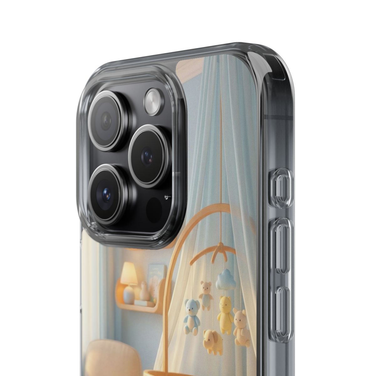 Clear Impact-Resistant Cases - Soft Blue Clear Phone Case...