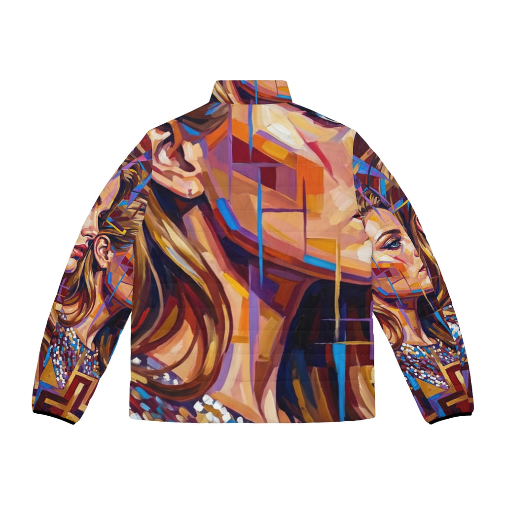 Men's Puffer Jacket - Shattered Elegance | Echovira Gallery