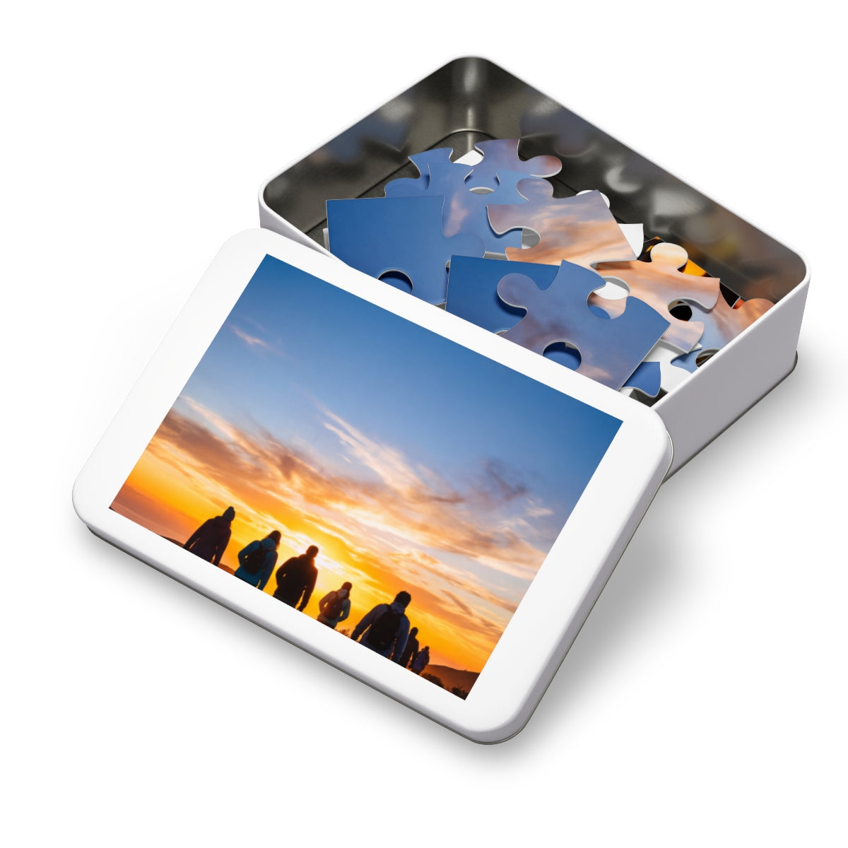 Jigsaw Puzzle with Tin - Epic Dawn Trek