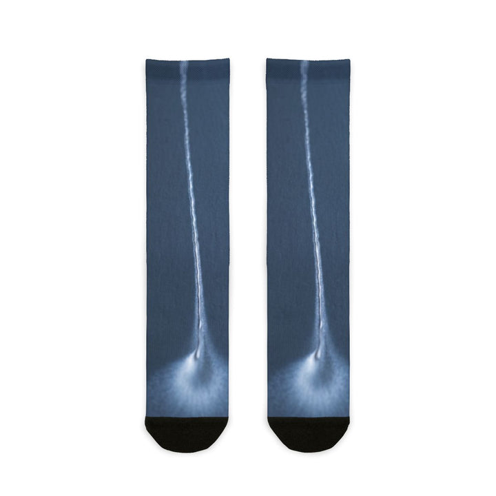 Sublimation Crew Socks - Slate Flow Minimal